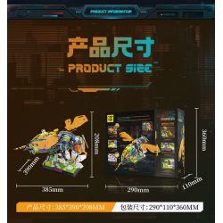 TOP TOY TC2103 2103 SÁNG TẠO CƠ KHÍ CYBERHERMIT BUMBLEBEE bộ đồ chơi xếp lắp ráp ghép mô hình 800 khối