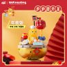 PLEYERID M38-P8037 P8037 8037 M38P8037 38-P8037 RỒNG SỮA VÀ MAY MẮN ĐỒ TRANG TRÍ HỢP THỜI 3 LOẠI BÁNH BU TRỖI DẬY NỞ HOA PHÚ QUÝ bộ đồ chơi xếp lắp ráp ghép mô hình