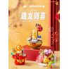 PLEYERID M38-P8037 P8037 8037 M38P8037 38-P8037 RỒNG SỮA VÀ MAY MẮN ĐỒ TRANG TRÍ HỢP THỜI 3 LOẠI BÁNH BU TRỖI DẬY NỞ HOA PHÚ QUÝ bộ đồ chơi xếp lắp ráp ghép mô hình