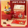 PLEYERID M38-P8037 P8037 8037 M38P8037 38-P8037 RỒNG SỮA VÀ MAY MẮN ĐỒ TRANG TRÍ HỢP THỜI 3 LOẠI BÁNH BU TRỖI DẬY NỞ HOA PHÚ QUÝ bộ đồ chơi xếp lắp ráp ghép mô hình
