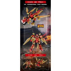 FORANGE FC1043 1043 THẦN CHIẾN TRANH TUYỆT VỜI RỒNG VÀNG bộ đồ chơi xếp lắp ráp ghép mô hình 300 khối