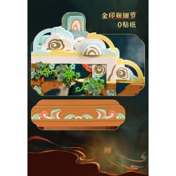 KEEPPLEY K19906 19906 BẢO TÀNG ĐÔN HOÀNG MÀN VẼ HÌNH KIỂU TRUNG QUỐC bộ đồ chơi xếp lắp ráp ghép mô hình Arts & Crafts 2100 khối