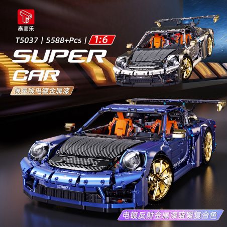 TA GAOLE T5037A 5037A T5037B 5037B non  PORSCHE 911 TỶ LỆ 1:6 tỷ lệ 1:6 bộ đồ chơi xếp lắp ráp ghép mô hình  Kỹ Thuật Công Nghệ Cao Mô Hình Phương Tiện 5588 khối