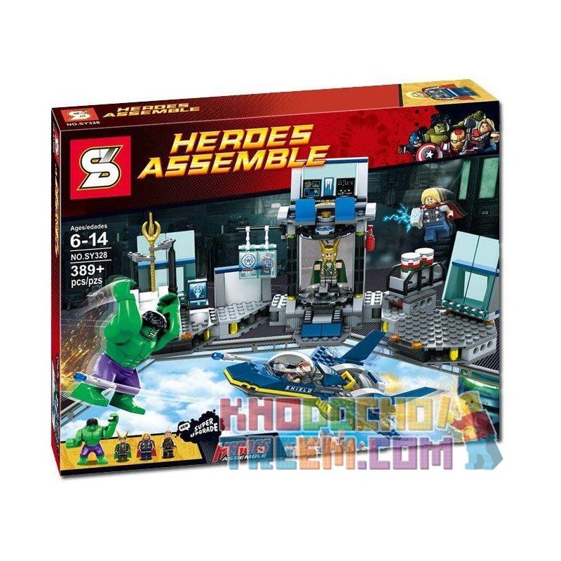 NOT Lego HULK'S HELICARRIER BREAKOUT 6868 SHENG YUAN SY SY328 xếp