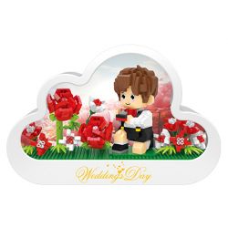 GOQI GQ-3006 3006 GQ3006 ĐÈN GƯƠNG ĐÁM MÂY GQ CẦU HÔN HOÀNG TỬ BÉ bộ đồ chơi xếp lắp ráp ghép mô hình 1149 khối