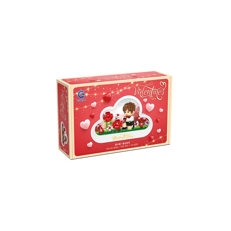 GOQI GQ-3006 3006 GQ3006 ĐÈN GƯƠNG ĐÁM MÂY GQ CẦU HÔN HOÀNG TỬ BÉ bộ đồ chơi xếp lắp ráp ghép mô hình 1149 khối