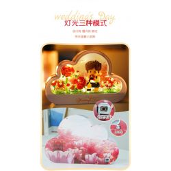 GOQI GQ-3006 3006 GQ3006 ĐÈN GƯƠNG ĐÁM MÂY GQ CẦU HÔN HOÀNG TỬ BÉ bộ đồ chơi xếp lắp ráp ghép mô hình 1149 khối