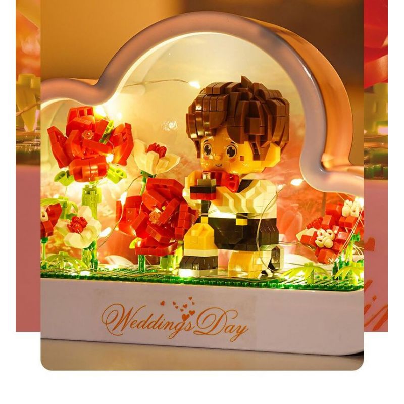 GOQI GQ-3006 3006 GQ3006 ĐÈN GƯƠNG ĐÁM MÂY GQ CẦU HÔN HOÀNG TỬ BÉ bộ đồ chơi xếp lắp ráp ghép mô hình 1149 khối