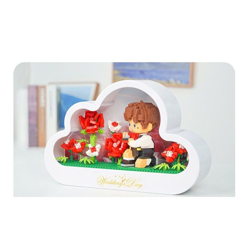 GOQI GQ-3006 3006 GQ3006 ĐÈN GƯƠNG ĐÁM MÂY GQ CẦU HÔN HOÀNG TỬ BÉ bộ đồ chơi xếp lắp ráp ghép mô hình 1149 khối