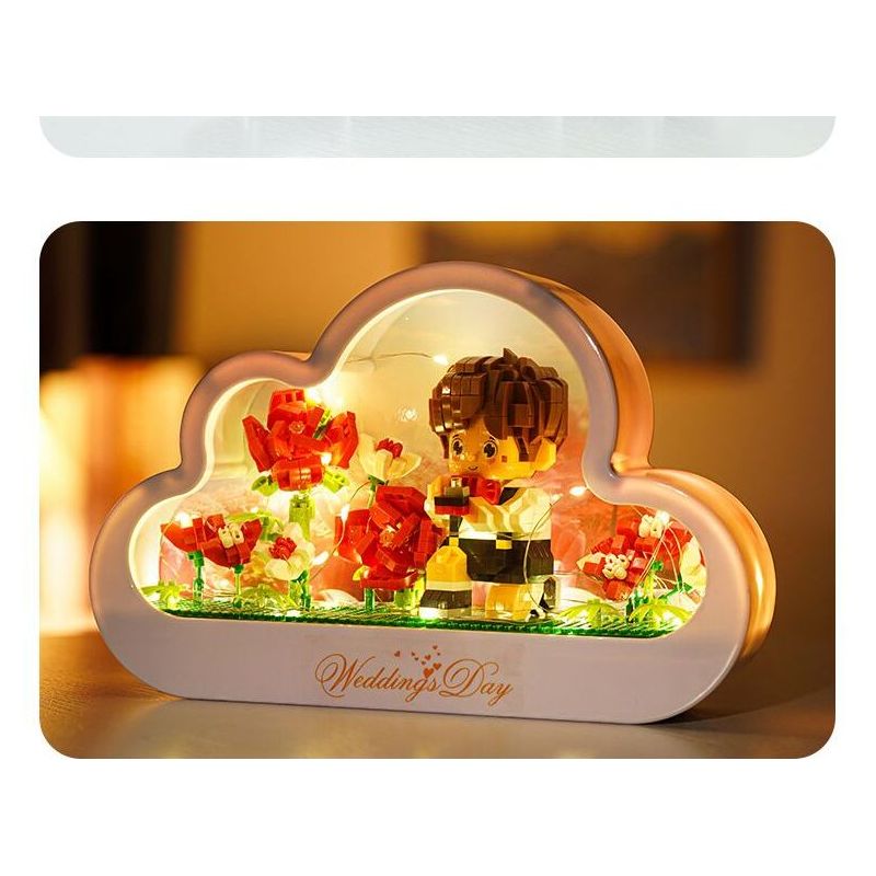 GOQI GQ-3006 3006 GQ3006 ĐÈN GƯƠNG ĐÁM MÂY GQ CẦU HÔN HOÀNG TỬ BÉ bộ đồ chơi xếp lắp ráp ghép mô hình 1149 khối