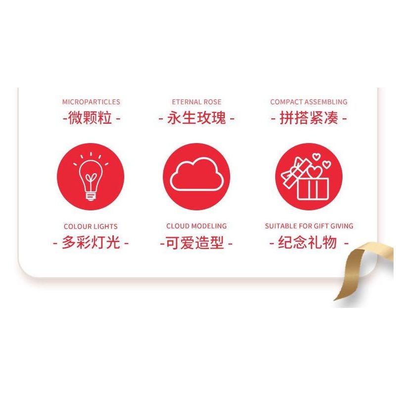 GOQI GQ-3006 3006 GQ3006 ĐÈN GƯƠNG ĐÁM MÂY GQ CẦU HÔN HOÀNG TỬ BÉ bộ đồ chơi xếp lắp ráp ghép mô hình 1149 khối