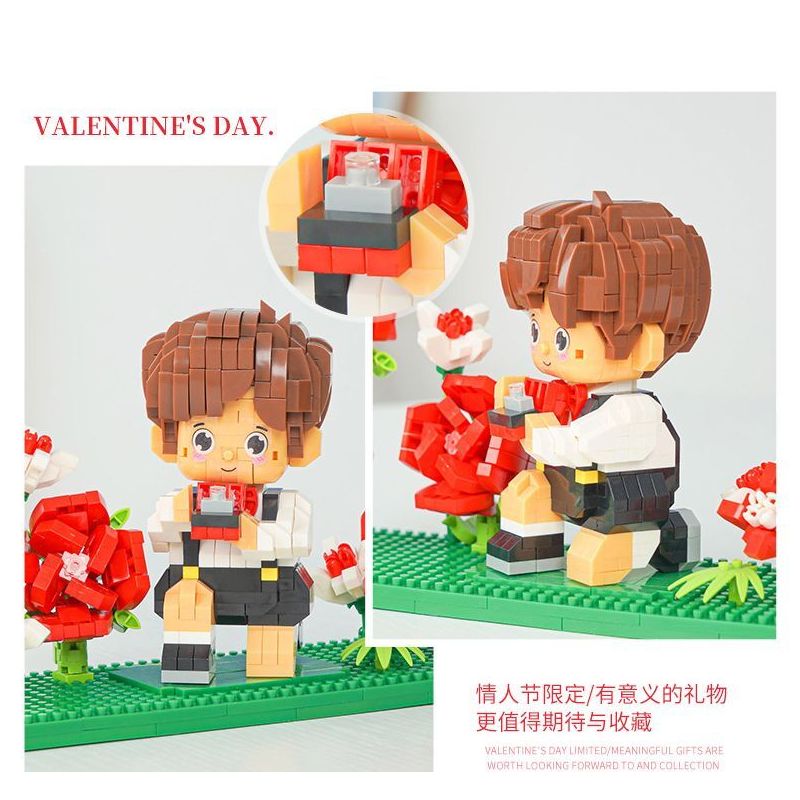 GOQI GQ-3006 3006 GQ3006 ĐÈN GƯƠNG ĐÁM MÂY GQ CẦU HÔN HOÀNG TỬ BÉ bộ đồ chơi xếp lắp ráp ghép mô hình 1149 khối