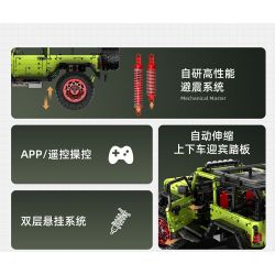 IM.MASTER QIHUI 9829-2 BẬC THẦY CƠ KHÍ XE ĐỊA HÌNH WRANGLER 1:6 tỷ lệ 1:6 bộ đồ chơi xếp lắp ráp ghép mô hình Technic Kỹ Thuật Công Nghệ Cao Mô Hình Phương Tiện 2545 khối