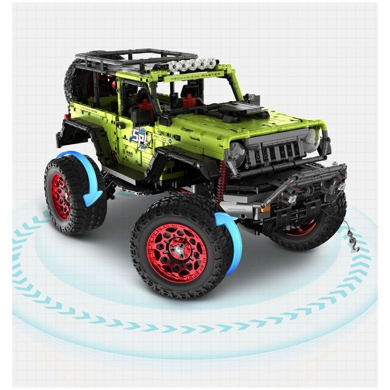 IM.MASTER QIHUI 9829-2 BẬC THẦY CƠ KHÍ XE ĐỊA HÌNH WRANGLER 1:6 tỷ lệ 1:6 bộ đồ chơi xếp lắp ráp ghép mô hình Technic Kỹ Thuật Công Nghệ Cao Mô Hình Phương Tiện 2545 khối