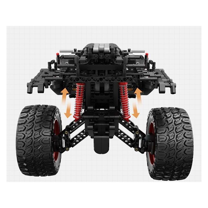 IM.MASTER QIHUI 9829-2 BẬC THẦY CƠ KHÍ XE ĐỊA HÌNH WRANGLER 1:6 tỷ lệ 1:6 bộ đồ chơi xếp lắp ráp ghép mô hình Technic Kỹ Thuật Công Nghệ Cao Mô Hình Phương Tiện 2545 khối