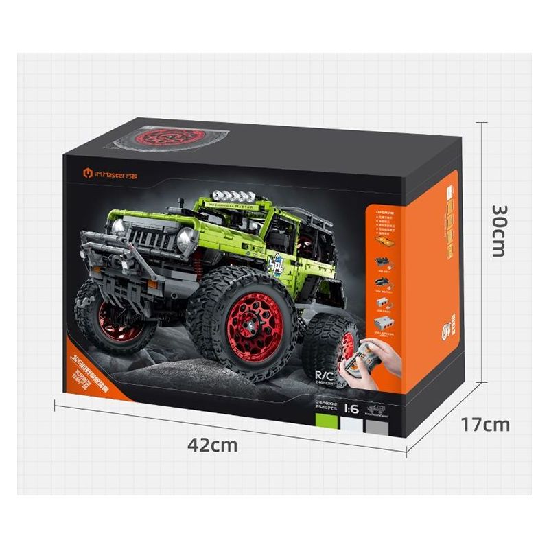 IM.MASTER QIHUI 9829-2 BẬC THẦY CƠ KHÍ XE ĐỊA HÌNH WRANGLER 1:6 tỷ lệ 1:6 bộ đồ chơi xếp lắp ráp ghép mô hình Technic Kỹ Thuật Công Nghệ Cao Mô Hình Phương Tiện 2545 khối