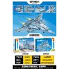 MINGDI LEIBAO K0923 0923 VŨ KHÍ QUAN TRỌNG NHẤT CỦA ĐẤT NƯỚC MÁY BAY Ý TƯỞNG A-61 bộ đồ chơi xếp lắp ráp ghép mô hình Military Army Quân Sự Bộ Đội 428 khối