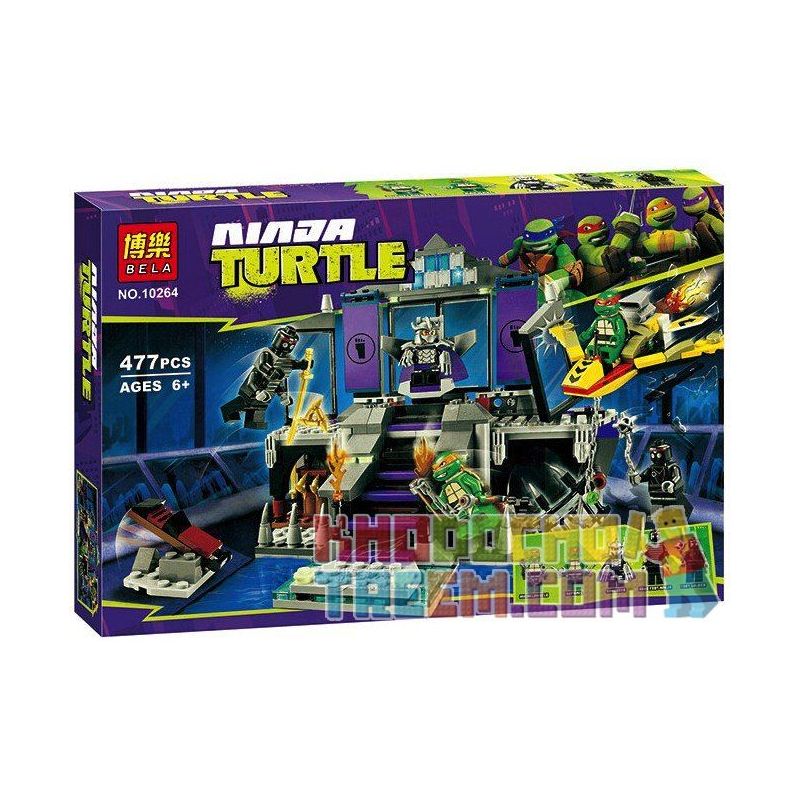 NOT Lego SHREDDER'S LAIR RESCUE 79122 Bela 10264 Lari 10264 xếp lắp ráp ghép mô hình GIẢI CỨU KHỎI HANG Ổ SHREDDER CUỘC CỦA Teenage Mutant Ninja Turtles Ninja Rùa 478 khối