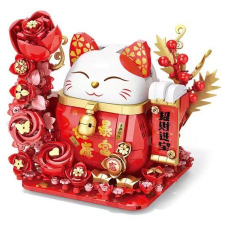 LELE BROTHER 9020 CHÚC MAY MẮN MÈO bộ đồ chơi xếp lắp ráp ghép mô hình Creator Sáng Tạo 868 khối