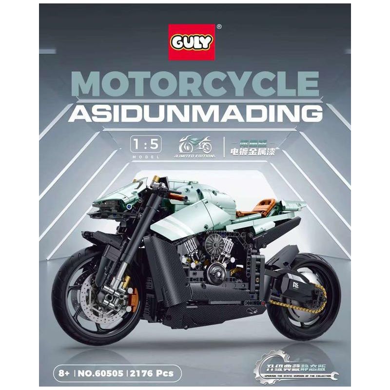 GULY 60505 LERU 10749 XE MÁY ASTON MARTIN tỷ lệ 1:5 bộ đồ chơi xếp lắp ráp ghép mô hình Technic ASIDUNMADING Kỹ Thuật Công Nghệ Cao Mô Hình Phương Tiện 2176 khối