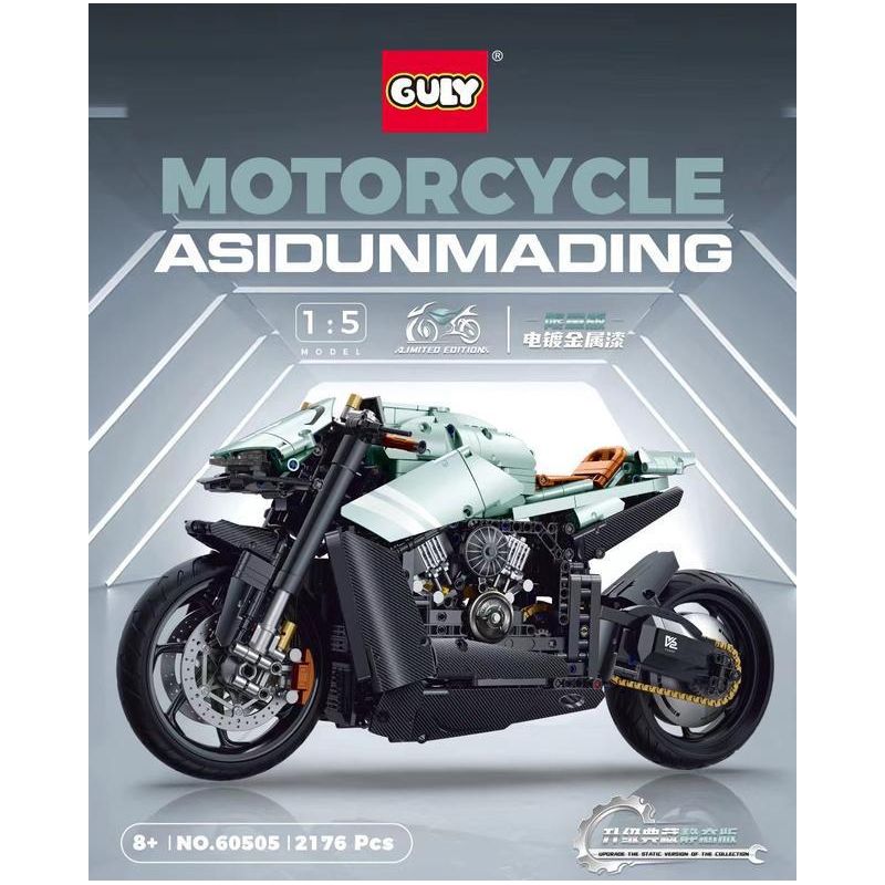 GULY 60505 LERU 10749 XE MÁY ASTON MARTIN tỷ lệ 1:5 bộ đồ chơi xếp lắp ráp ghép mô hình Technic ASIDUNMADING Kỹ Thuật Công Nghệ Cao Mô Hình Phương Tiện 2176 khối