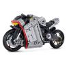 GULY 60507 XE MÁY TESLA SR-X tỷ lệ 1:5 bộ đồ chơi xếp lắp ráp ghép mô hình Technic TESILA SR-X Kỹ Thuật Công Nghệ Cao Mô Hình Phương Tiện 2268 khối