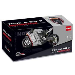 GULY 60507 XE MÁY TESLA SR-X tỷ lệ 1:5 bộ đồ chơi xếp lắp ráp ghép mô hình Technic TESILA SR-X Kỹ Thuật Công Nghệ Cao Mô Hình Phương Tiện 2268 khối