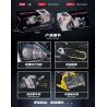 GULY 60507 XE MÁY TESLA SR-X tỷ lệ 1:5 bộ đồ chơi xếp lắp ráp ghép mô hình Technic TESILA SR-X Kỹ Thuật Công Nghệ Cao Mô Hình Phương Tiện 2268 khối
