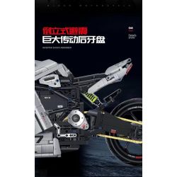 GULY 60507 XE MÁY TESLA SR-X tỷ lệ 1:5 bộ đồ chơi xếp lắp ráp ghép mô hình Technic TESILA SR-X Kỹ Thuật Công Nghệ Cao Mô Hình Phương Tiện 2268 khối