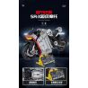 GULY 60507 XE MÁY TESLA SR-X tỷ lệ 1:5 bộ đồ chơi xếp lắp ráp ghép mô hình Technic TESILA SR-X Kỹ Thuật Công Nghệ Cao Mô Hình Phương Tiện 2268 khối