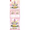 MINGDI LEIBAO K0895 0895 LÂU ĐÀI HOA bộ đồ chơi xếp lắp ráp ghép mô hình Girl PRINCESS CASTLE Con Gái 519 khối