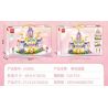 MINGDI LEIBAO K0895 0895 LÂU ĐÀI HOA bộ đồ chơi xếp lắp ráp ghép mô hình Girl PRINCESS CASTLE Con Gái 519 khối