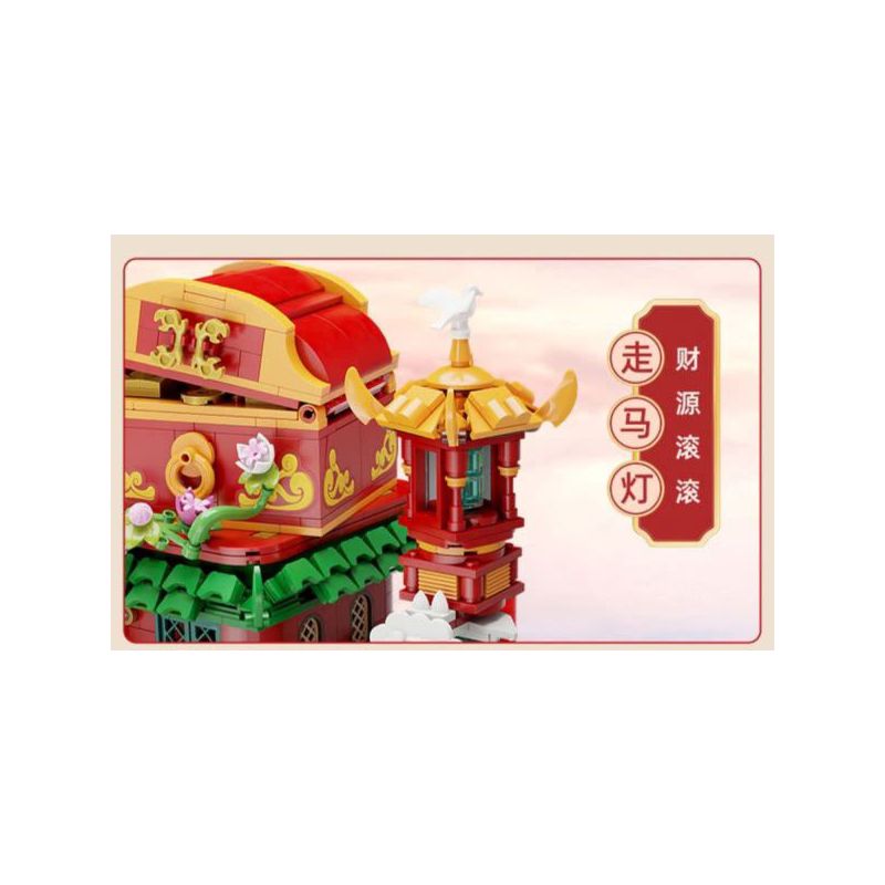 PANTASY 18009 WEALTH FREEDOM NĂM MỚI ĐỘC QUYỀN bộ đồ chơi xếp lắp ráp ghép mô hình Creator Sáng Tạo