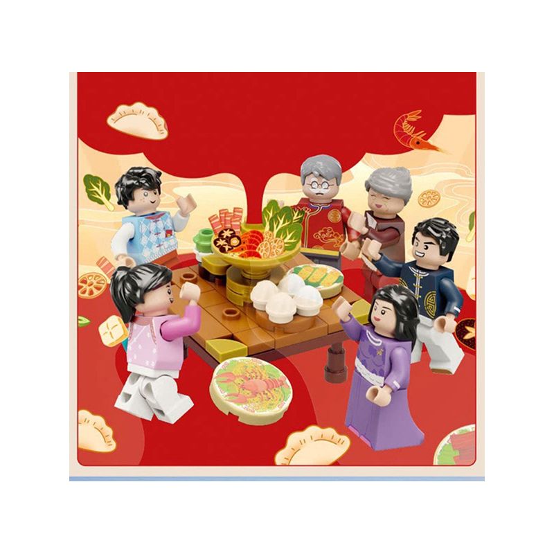 PANTASY 18009 WEALTH FREEDOM NĂM MỚI ĐỘC QUYỀN bộ đồ chơi xếp lắp ráp ghép mô hình Creator Sáng Tạo