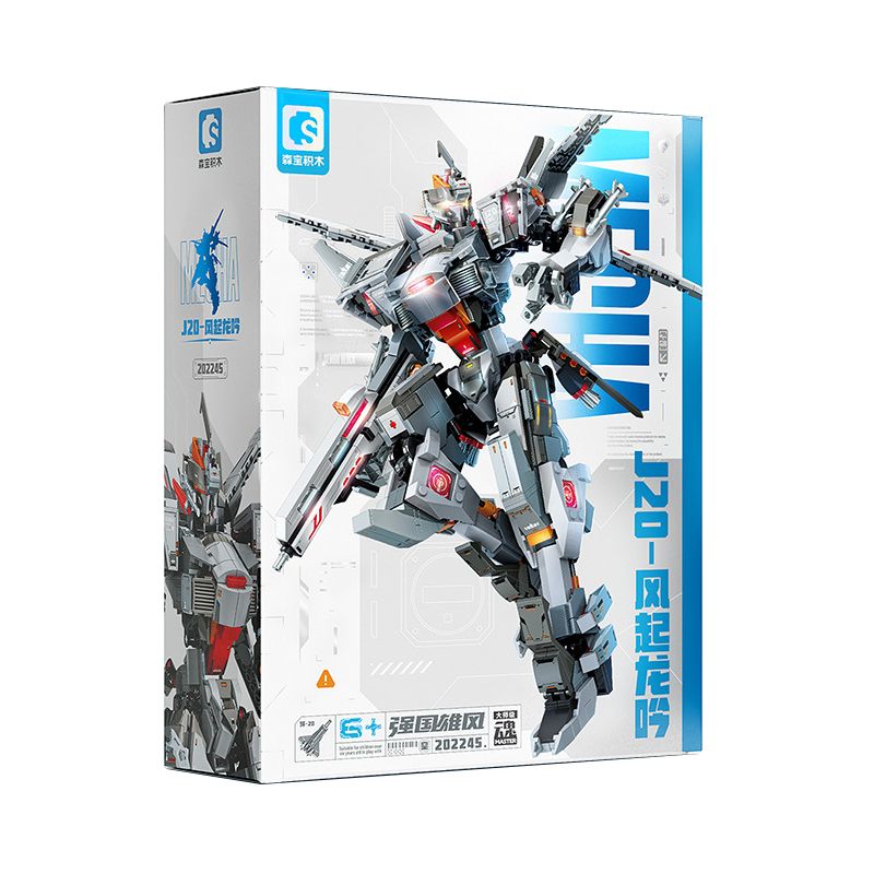 SEMBO 202245 MỘT QUỐC GIA HÙNG MẠNH J-20-GIÓ NỔI RỒNG GẦM bộ đồ chơi xếp lắp ráp ghép mô hình 1281 khối