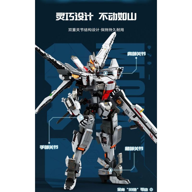 SEMBO 202245 MỘT QUỐC GIA HÙNG MẠNH J-20-GIÓ NỔI RỒNG GẦM bộ đồ chơi xếp lắp ráp ghép mô hình 1281 khối