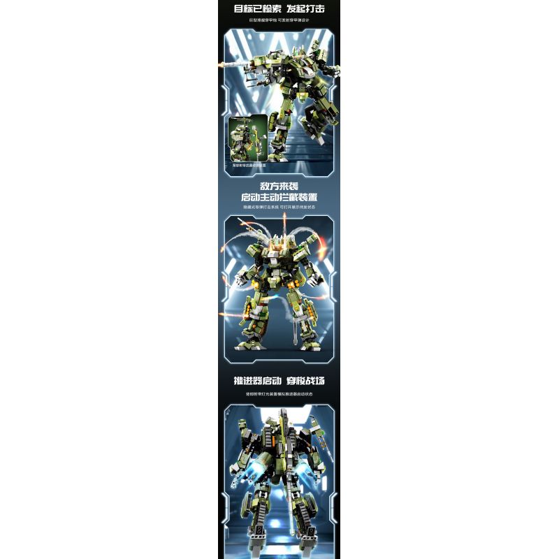 SEMBO 203171 CƯỜNG QUỐC 99A-CHIẾN TRƯỜNG VINH QUANG bộ đồ chơi xếp lắp ráp ghép mô hình 1634 khối