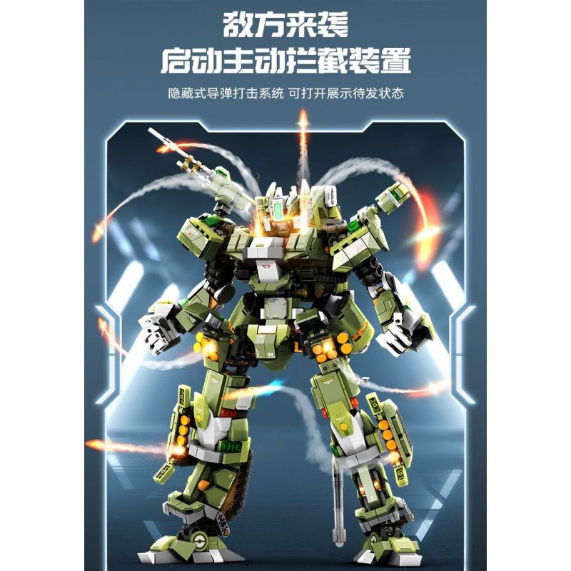 SEMBO 203171 CƯỜNG QUỐC 99A-CHIẾN TRƯỜNG VINH QUANG bộ đồ chơi xếp lắp ráp ghép mô hình 1634 khối