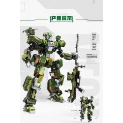 SEMBO 203171 CƯỜNG QUỐC 99A-CHIẾN TRƯỜNG VINH QUANG bộ đồ chơi xếp lắp ráp ghép mô hình 1634 khối