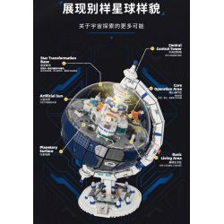 JMBRICKLAYER 70006 WEKKI 506502 KẾ HOẠCH DI CHUYỂN SAO bộ đồ chơi xếp lắp ráp ghép mô hình PLANET IMMIGRATION 2803 khối