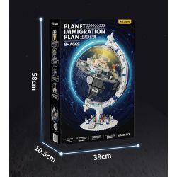 JMBRICKLAYER 70006 WEKKI 506502 KẾ HOẠCH DI CHUYỂN SAO bộ đồ chơi xếp lắp ráp ghép mô hình PLANET IMMIGRATION 2803 khối