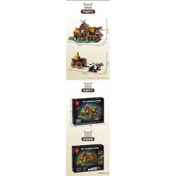 MorkModel 033051 Mork Model 033051 TÚP LỀU VIKING bộ đồ chơi xếp lắp ráp ghép mô hình Vikings THE VIKINGS HOUSE Người Viking 3129 khối