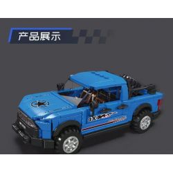 MouldKing 27057 Mould King 27057 XE BÁN TẢI RAPTOR bộ đồ chơi xếp lắp ráp ghép mô hình Speed Champions Racing Cars RAPTOR PICKUP Đua Xe Công Thức 465 khối