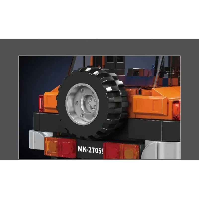 MouldKing 27059 Mould King 27059 TÀU TUẦN DƯƠNG FJ bộ đồ chơi xếp lắp ráp ghép mô hình Speed Champions Racing Cars FJ CRUISER Đua Xe Công Thức 414 khối