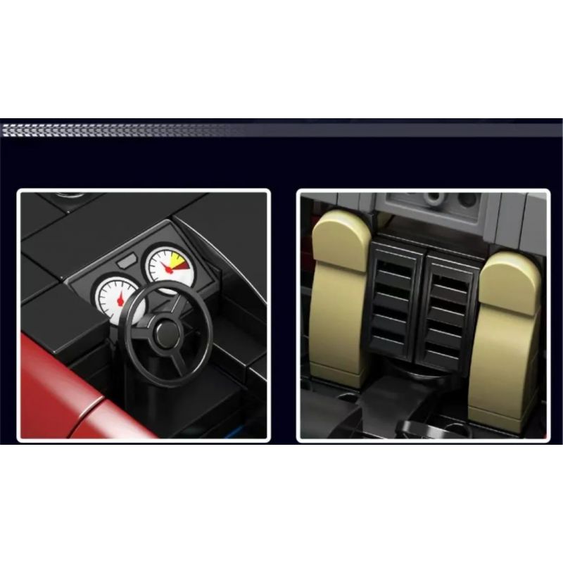 MouldKing 27060 Mould King 27060 PORSCHE 911 TARGA bộ đồ chơi xếp lắp ráp ghép mô hình Speed Champions Racing Cars Đua Xe Công Thức 362 khối