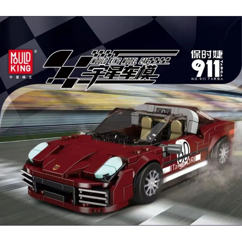 MouldKing 27060 Mould King 27060 PORSCHE 911 TARGA bộ đồ chơi xếp lắp ráp ghép mô hình Speed Champions Racing Cars Đua Xe Công Thức 362 khối