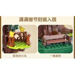 CADA DOUBLEE C66013 66013 THƯ VIỆN NHÀ TRÊN CÂY bộ đồ chơi xếp lắp ráp ghép mô hình Creator Sáng Tạo 1808 khối