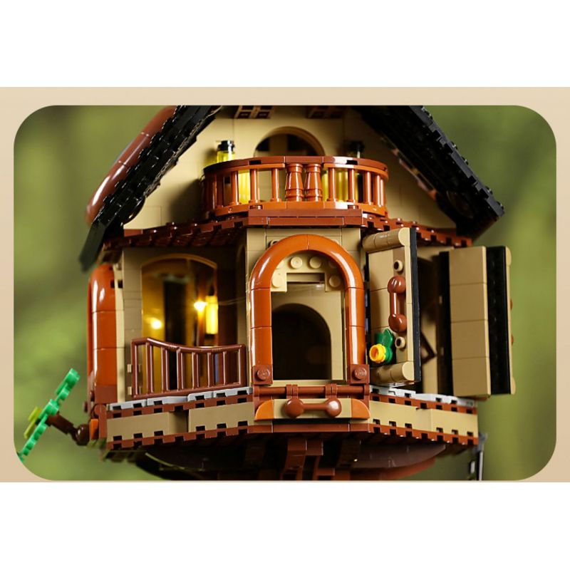 CADA DOUBLEE C66013 66013 THƯ VIỆN NHÀ TRÊN CÂY bộ đồ chơi xếp lắp ráp ghép mô hình Creator Sáng Tạo 1808 khối