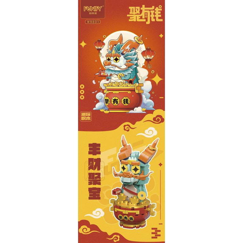 FUNIFY W9801 9801 THU THẬP TIỀN bộ đồ chơi xếp lắp ráp ghép mô hình Creator Sáng Tạo