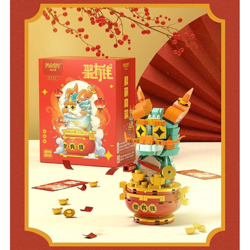 FUNIFY W9801 9801 THU THẬP TIỀN bộ đồ chơi xếp lắp ráp ghép mô hình Creator Sáng Tạo